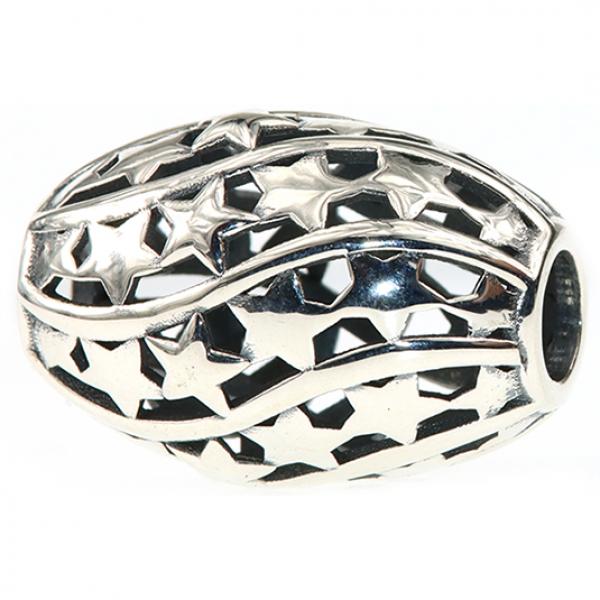 Starnado Barrel - Ogerbeads Silver